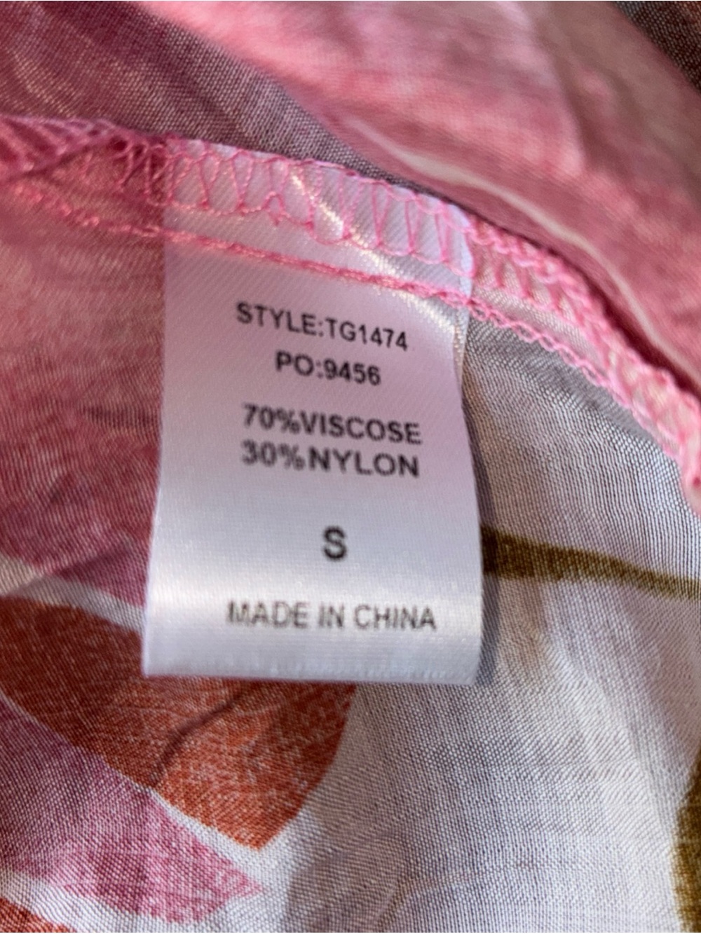G.G.O Pink Floral Button-Front Women's Blouse - Picture 8 of 8